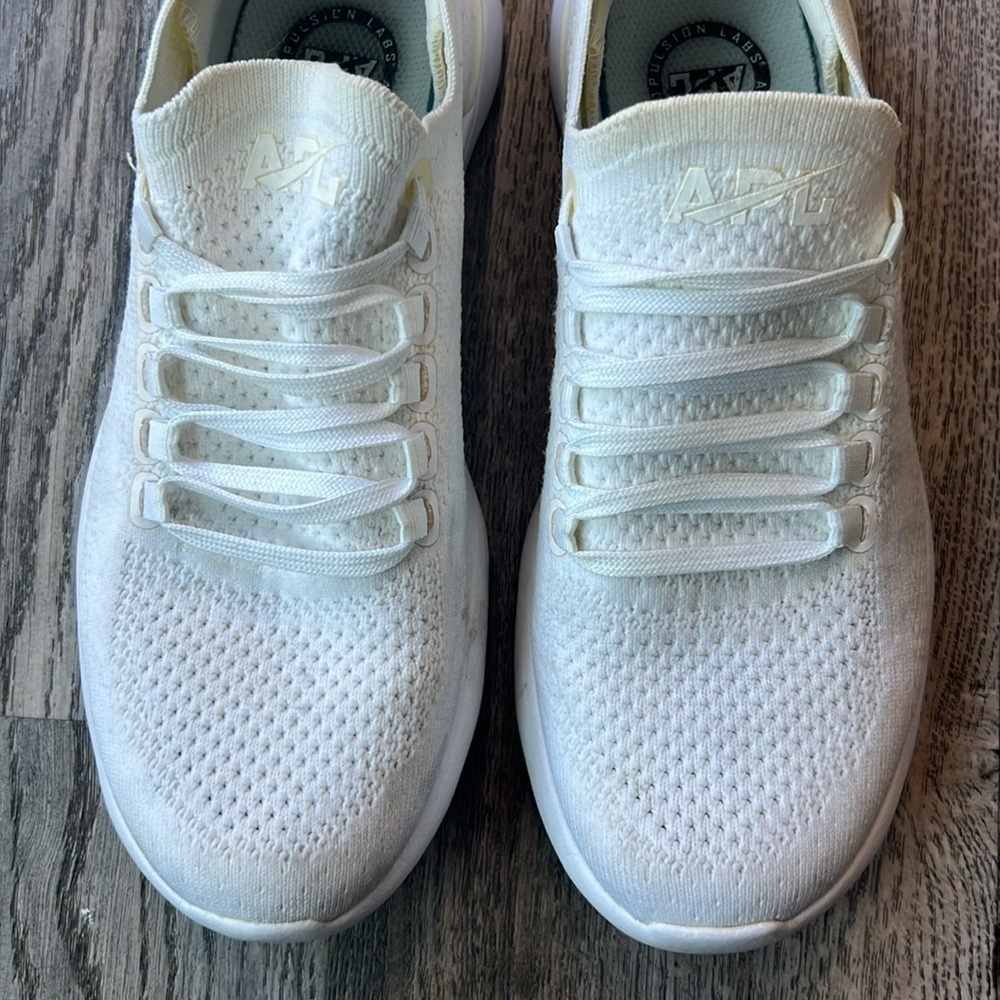 Apl Shoes White TechLoom Breeze Running Shoes Sneakers Size 7.5 Lightweight - Picture 4 of 11